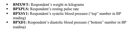 Scenario: High blood pressure continues to be a leading health problem in the U.S. We have a data...-2