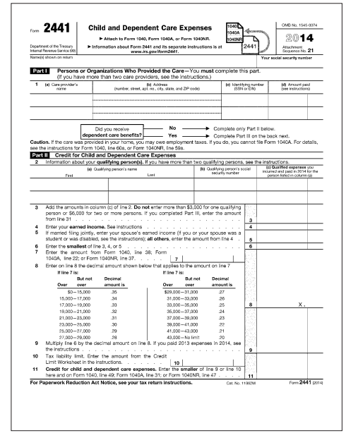 Child and Dependent Care Credit and Form 2441. (Objs. 2 and 4) Denise (SSN 182-90-0113) and Marcus...