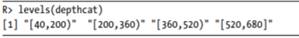 Using the chickwts data frame, compute the 10th, 30th, and 90th percentiles of all the chick weights...