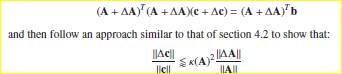 This problem studies the condition number for the normal-equations approach (a) Derive Eq. (6.155)....