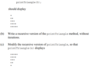 The questions below are paper-and-pencil exercises. You can use pseudocode or Java, but don’t worry...