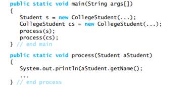 Consider the classes Student and CollegeStudent, as described in Exercise 9, and the following...-1