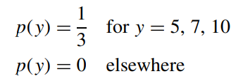 Let y be a discrete random variable with the following distribution: a. Draw the graph of this...-1