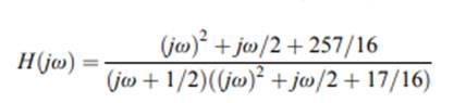 The transfer function of a circuit is given by Let the input to the circuit be x(t) = cos( t). The...-1