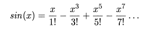 Develop the function my-sin, which computes the Taylor series for sin, one of the trigonometric...