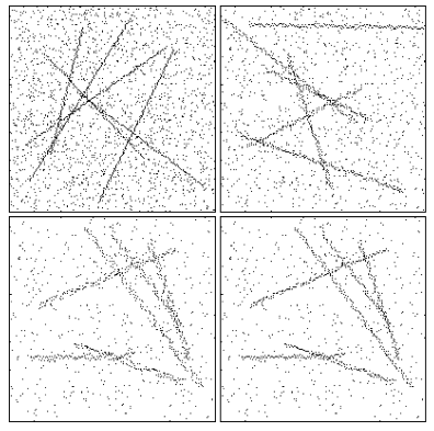 (Generation of Noisy Line Segments and Hough Transform) Write a program for generating noisy line...