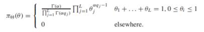 Consider multinomial sampling, where ?j is the probability that category j is obtained, with prior...-2