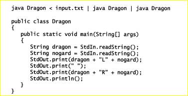 Suppose that the file input.txt contains the two strings F and F. What does the following command do...