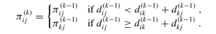 How can the output of the Floyd-Warshall algorithm be used to detect the presence of a...