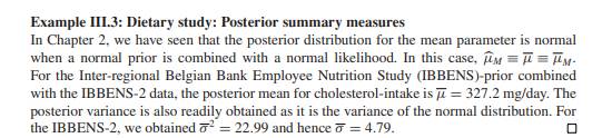 Determine the posterior summary measures of Examples III.2 and III.3 using FirstBayes.-2