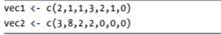 Create the following two vectors: Without executing them, determine which of the following if...-1