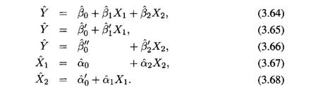 The relationship between the simple and the multiple regression coefficients can be seen when we...-1