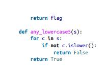 The following functions are all intended to check whether a string contains any lowercase letters,...-2