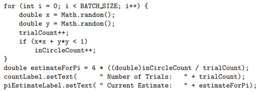 It is possible to get an estimate of the mathematical constant p by using a random process. The idea...-3