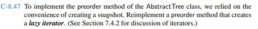 Repeat Exercise C-8.47, implementing the AbstractBinaryTree’sinorder method.