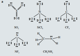 For each of the following structures, state whether: i the molecule is polar or non-polar ii the...