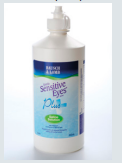 The saline solution shown is for eye drops and other medical purposes. The 15mL dispenser contains...