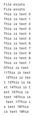 Let’s compile this program and execute it. The output should look like this: Notice that the read...