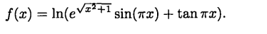 Define the following function: Compute values of /