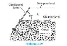 In constructing dams, the concrete is poured in lift s of approximately 1.8 m (y1 = 1.8 m). Th e...