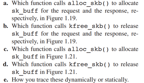 Trace the Linux kernel code to find:-1