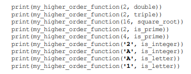 The aim of this exercise is to explore higher order functions. You should write a higher order...-1