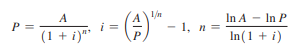 A) Starting with formula (1), derive each of the following formulas: B) Explain why it is...