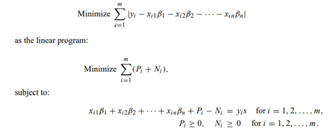 In the exercises following Chapter 1, we formulated the absolute-value regression problem: In this...-1