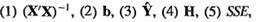 Refer to Plastic hardness Problems 1.22 and 5.7. a. Using matrix methods, obtain the following: b....-1