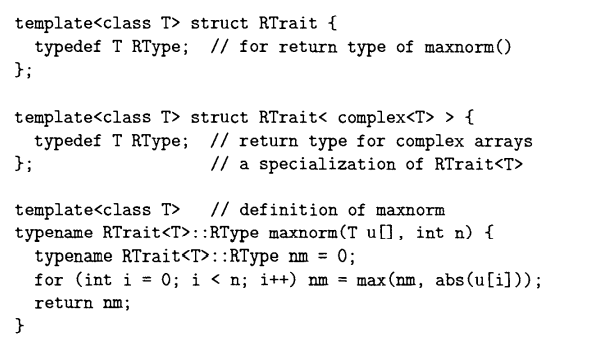 Traits can be used as an alternative to certain template specializations or function overloading....