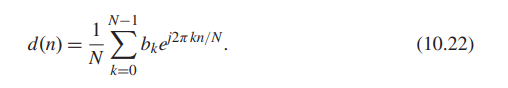 In OFDM, the waveform can be generated by using an inverse fast Fourier transform (IFFT), e.g. k is...