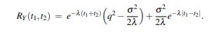 Consider the process where Wt is a Wiener process independent of V, and V has zero mean and variance...-2