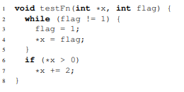 Consider the program given below: In answering the questions below, assume that x is not NULL. (a)...