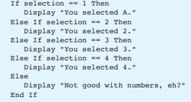 Rewrite the following If-Then-Else If statement as a Select Case statement.