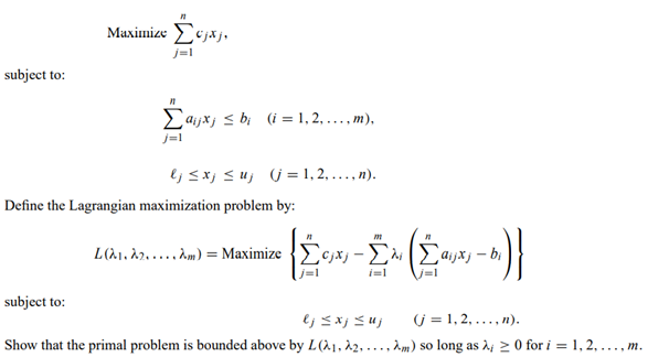 Consider the bounded-variable linear program: