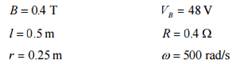 The following information is given about the simple rotating loop shown in Figure 7-6: (a) Is this...-1