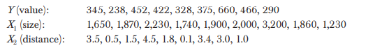 Again, for a multiple regression model with k 7 independent variables, how many normal equations are...