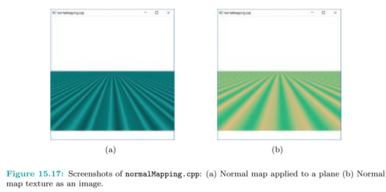 Run normalMapping.cpp. Press space to toggle between applying a normal map to a plane and displaying...