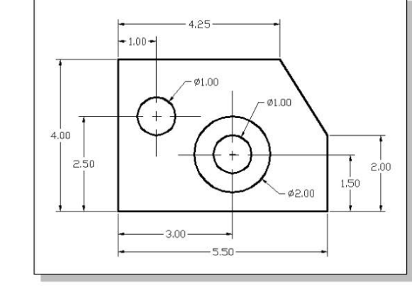 . Guide Plate (Dimensions are in inches. Thickness: 0 .25 inches. Boss height 0 .125 inches.)