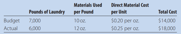 The Haskell Hospital Laundry uses such materials as detergent, bleach, and water. Its budgeted and...