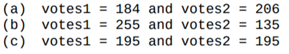 What is printed by the following sequence of statements in each of the cases below? Explain your...-2