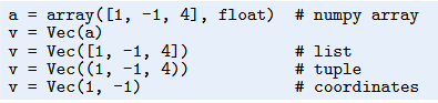 The internal code in class Vec2D from Chapter 7.5 can be valid for vectors in any space dimension if...