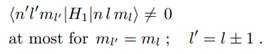 Let us discuss a hydrogen atom in the homogeneous electric field (Stark effect): Consider this field...-2