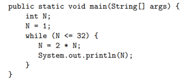 Show the exact output that would be produced by the following main() routine: Show the exact output...-1