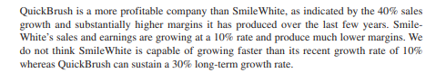 Janet Ludlow is a recently hired analyst. After describing the electric toothbrush industry, her...-1