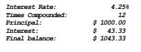 Interest Earned Assuming there are no deposits other than the original investment, the balance in a...-2