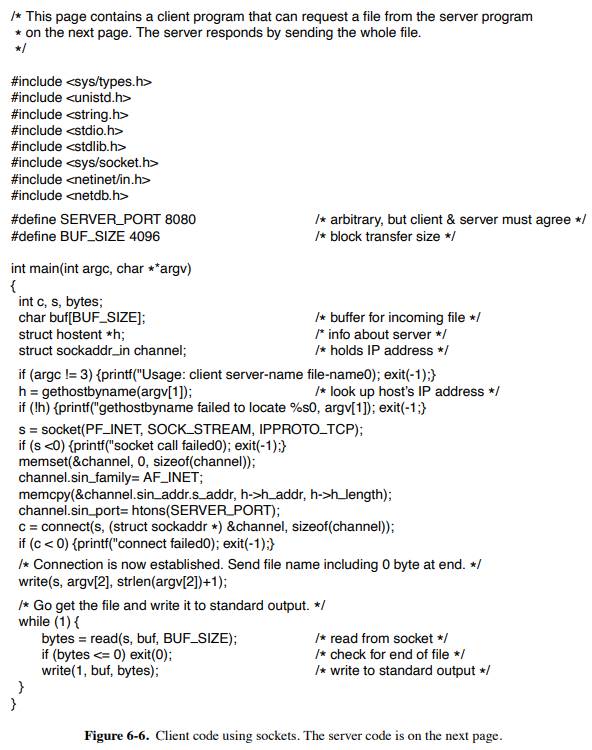 In the Internet File Server example (Fig. 6-6), can the connect( ) system call on the client fail...