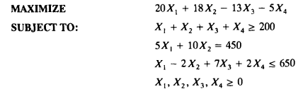 Consider the following linear programming problem: (a) Transform this formulation into canonical...