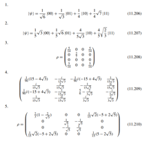 Use the Peres-Horodecki criterion to decide whether each of the following states is or is not...