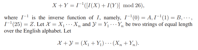 A ciphertext message generated by a simple letter permutation maintains the letter frequencies of...-5